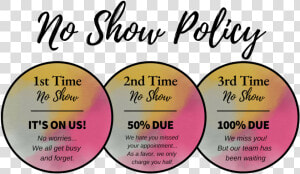 No Show Policy Salon  HD Png Download