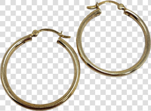 Vermeil 3cm Hoop Earrings Signed 925 Sterling Silver   Earrings  HD Png Download