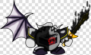 Dark Meta Knight By Xoathkeeper d31tqir   Dark Meta Knight Kirby  HD Png Download