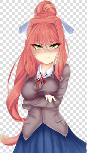  monika  ddlc  dokidoki  monikasad  justmonika  anime   Monika Ddlc  HD Png Download
