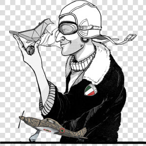 Pilot Drawing Ww2   Pull Fish Out Of Water  HD Png Download