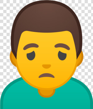 Man Frowning Icon   Family Emoji Transparent  HD Png Download