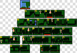Adventure Of Link Palace5 Map   Zelda 2 Palace 5 Map  HD Png Download