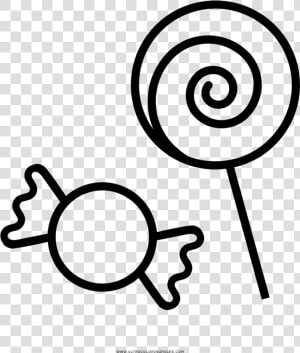 Candies Coloring Page   Circle  HD Png Download