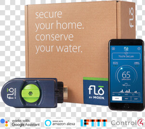 Flo By Moen Total Home Water Monitoring And Security   Flo By Moen  HD Png Download