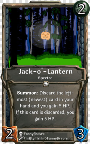 Jack O Lantern   Card Game Example Png  Transparent Png