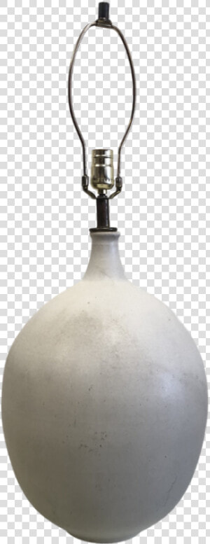 M century Terra Cotta Ostrich Egg Table Lamp Artist   Locket  HD Png Download