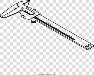 Caliper Coloring Page   Sketch  HD Png Download