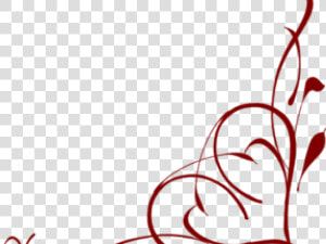 Heart Clipart Scrollwork   Corner Border Transparent Background  HD Png Download