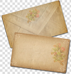 Envelope Transparent Vintage   Vintage Note Cards Png  Png Download