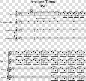 Avengers Theme Bso Sheet Music 1 Of 3 Pages   Sheet Music  HD Png Download