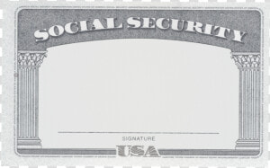 A Stolen Social Security Card   Social Security Card  HD Png Download