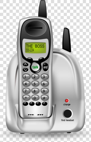 Cordless Phone Clip Arts   Home Phone Clipart  HD Png Download