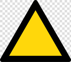 Triangle Warning Sign   Warning Signs Yellow And Black  HD Png Download