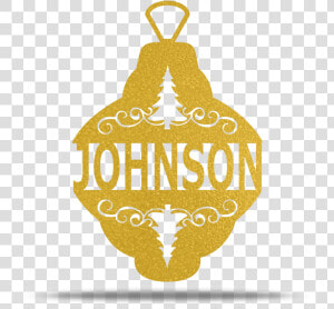 Customizable Metal Christmas Ornament   Illustration  HD Png Download
