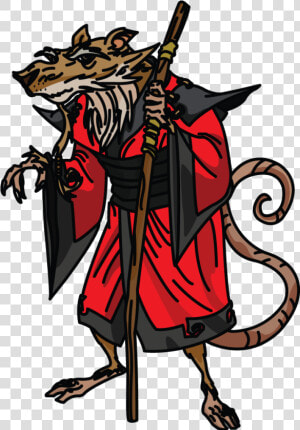 Transparent Splinter Png   Draw Ninja Turtles Splinter  Png Download