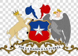 Coat  Arms  Shield  Deer  Eagle  Crown  Ornate  Chile   Chile Coat Of Arms  HD Png Download