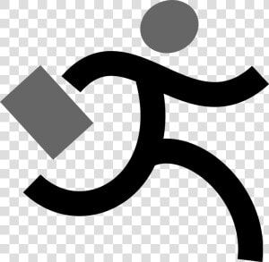 Transparent Running Stick Figure Png   Running Businessman Clipart  Png Download