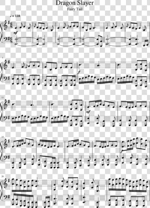 Dragon Slayer Sheet Music 1 Of 3 Pages   16 Beats On Music Sheet  HD Png Download