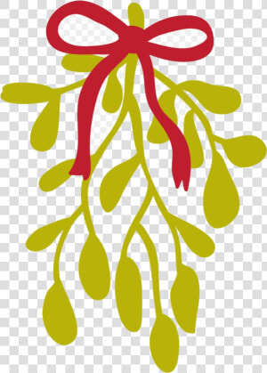 Holly Leaf Kiss Mistletoe Common Clip Art December  HD Png Download