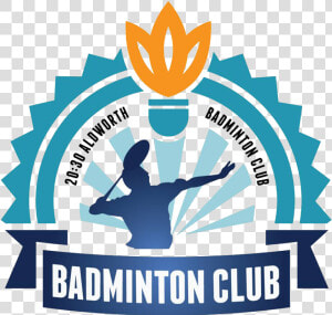 Basingstoke Racketeers Badminton Club Logo   Vector Emblem Badge  HD Png Download