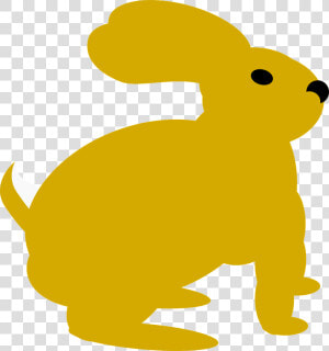 Bunny Rabbit Mammal Free Picture   Yellow Rabbit Clipart  HD Png Download