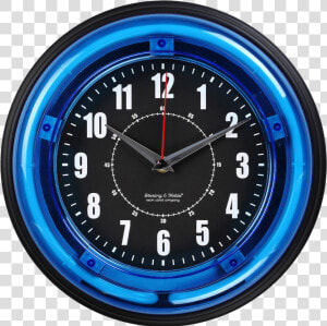 Transparent Wall   Neon Light Clocks  HD Png Download