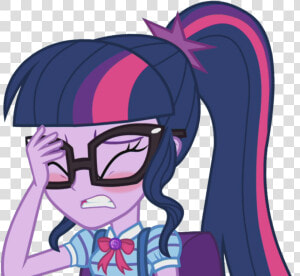 Mlp Equestria Girls Series Sci Twi Face Palm By Thebarsection   Mlp Equestria Girls Sci Twi  HD Png Download
