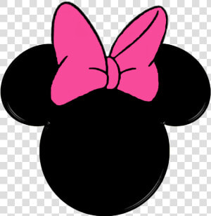 Minnie Mouse Mickey Mouse Logo Clip Art   Pink Minnie Mouse Head  HD Png Download
