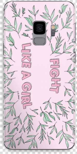 Fight Like A Girl Skin Galaxy S9   Sketch  HD Png Download