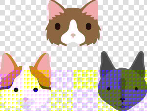 Whiskers Clipart Nose   Cat Avatars  HD Png Download