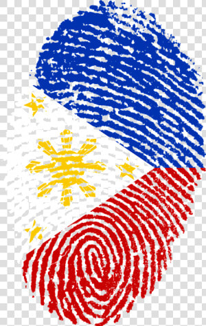 Philippines  Flag  Fingerprint  Country  Pride   Fingerprint Philippines  HD Png Download