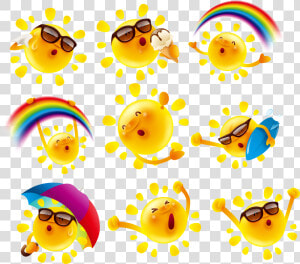Cute Poster Material Illustration Vector Design Sun   พระอาทิตย์ การ์ตูน น่า รัก  HD Png Download