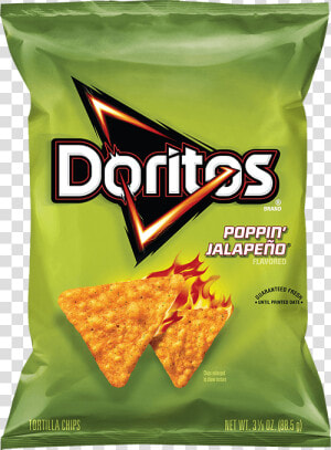 Doritos Poppin’ Jalapeno® Flavored Tortilla Chips   Poppin Jalapeno Doritos  HD Png Download