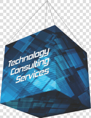 Trade Show Hanging Sign In Cube Shape   Graphic Design  HD Png Download