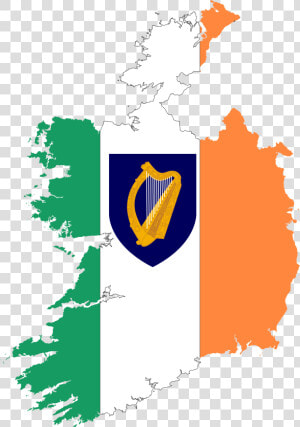 Republic Of Ireland Flag Of Ireland World Map Blank  HD Png Download
