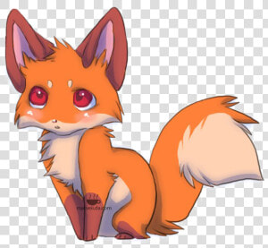 Baby Fox Png   Cute Baby Fox Anime  Transparent Png
