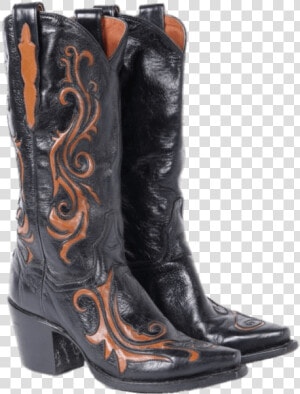Black And Brown Vintage Cowboy Boots Clip Arts   Cowboy Boot  HD Png Download