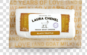 Laura Chenel Black Truffle Goat Cheese  HD Png Download