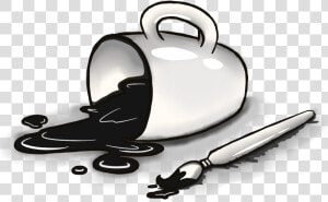 Spilled Ink   Kettle  HD Png Download