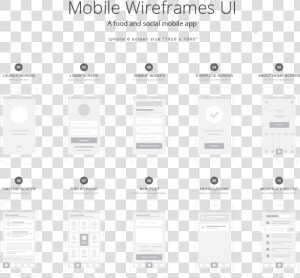 Mobile App Screen Food Design  HD Png Download