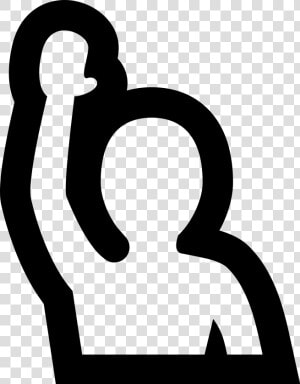 Noun Raised Hand   Person Raising Hand Clipart  HD Png Download
