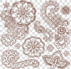 Tattoo Paisley Ham Pattern Material Vector Grain Clipart  HD Png Download