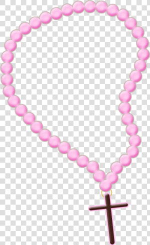 Vector Black And White Pink Rosary Clipart   Rosario Clipart Png  Transparent Png