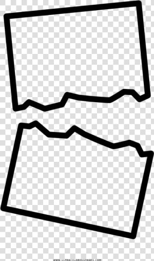 Torn Paper Coloring Page  HD Png Download
