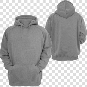 Grey Hoodie Front And Back   Png Download   Gray Jacket With Hood  Transparent Png