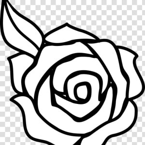 Transparent Black And White Cupcake Png   Easy Simple Rose Drawing  Png Download