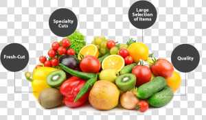 Clipart Vegetables Individual Fruit Vegetable   Fresh Cut Fruit And Vegetables  HD Png Download
