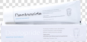 Dentopride Sensitive Toothpaste   Label  HD Png Download
