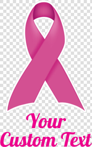 Custom Thick Pink Ribbon Multi color Transfer Sticker  HD Png Download